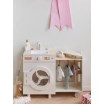 Machine � laver et � repasser avec accessoires en bois fsc� �cru