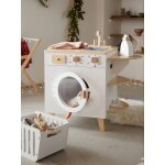 Machine à laver et à repasser en bois fsc® blanc Machine à laver et à repasser en bois fsc® blanc