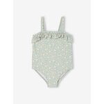 Maillot de bain 1 pice bb fille vert sauge