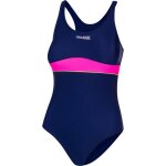 Maillot de bain 1 pice emily bleu marine / rose