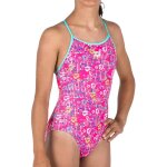 Maillots de bain 1 pi�ce fille allover rose