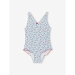 Maillot de bain 1 pi�ce fille bleu ciel