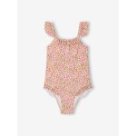 Maillot de bain 1 pi�ce fille rose p�le