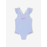 Maillot de bain 1 pice ray bb fille ray bleu / blanc