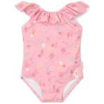 Maillot de bain 1 pice  volants multicolore