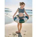Maillot de bain 2 pi�ces fille fleurs vert �meraude