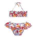 Maillot de bain 2 pièces fleurs hawaï swan fleurs hawaï Maillot de bain 2 pièces fleurs hawaï swan fleurs hawaï