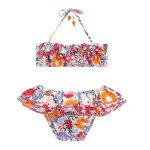 Maillot de bain 2 pi�ces fleuri hawa� swan fleurs hawa�