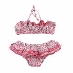 Maillot de bain 2 pièces fleuri liberty swan rose gris Maillot de bain 2 pièces fleuri liberty swan rose gris