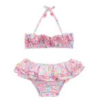 Maillot de bain 2 pièces fleuri liberty swan rose pastel Maillot de bain 2 pièces fleuri liberty swan rose pastel