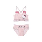 Maillot de bain 2 pices hello kitty enfant rose