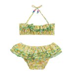 Maillot de bain 2 pi�ces liberty swan jaune vert
