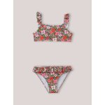 Maillot de bain 2 pièces - tissu liberty liberty meadow song corail Maillot de bain 2 pièces - tissu liberty liberty meadow song corail