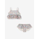 Maillot de bain 2 pi�ces � volants manuca bleu clair