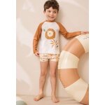 Maillot de bain b�b� 2 pi�ces t - shirt de protection uv & boxer tango camel
