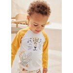 Maillot de bain b�b� 2 pi�ces t - shirt de protection uv & boxer wakae ocre