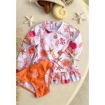 Maillot de bain bb 2 pices t - shirt de protection uv & culotte bahamas ecru