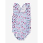 Maillot de bain b�b� arc - en - ciel � volants, protection uv et insert couche sterntaler bleu clair