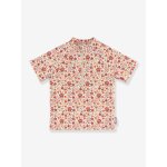 Maillot de bain b�b� � motif fleuri et protection uv sterntaler corail