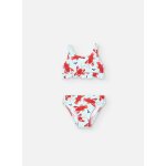 Maillot de bain bikini avec imprimé fantaisie et volants multicolore Maillot de bain bikini avec imprimé fantaisie et volants multicolore