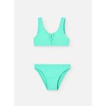 Maillot de bain bikini lisse en tissu ctel vert