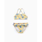 Maillot de bain bikini  volants lilo et stitch jaune clair