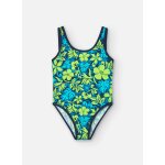 Maillot de bain  bretelles larges et imprim fleurs vert