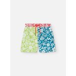 Maillot de bain colour block avec imprim floral vert