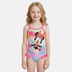 Maillot de bain enfant imprim� minnie rose