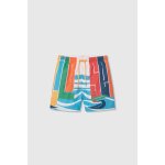 Maillot de bain enfant en tissu recycl� avec imprim� orange