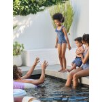 Maillot de bain fille 1 pi�ce bleu