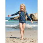 Maillot bain fille 2 pi�ces anti uv marine