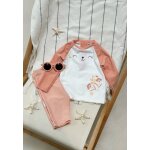 Maillot de bain fille 2 pi�ces t - shirt et pantalon de protection uv calvi corail