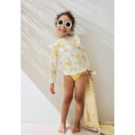 Maillot de bain fille 2 pi�ces t - shirt de protection uv et culotte porticcio jaune