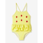 Maillot de bain fille brod� � volants name it vert clair