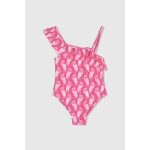 Maillot de bain fille imprim� rose multicolore