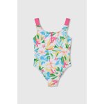 Maillot de bain fille � motifs floraux multicolore