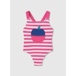 Maillot de bain fille � rayures multicolore