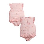 Maillot de bain flottant : clmentines rose nude