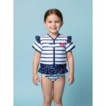 Maillot de bain flottant enfant - coeur blanc