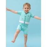 Maillot de bain flottant enfant - skipper bleu aqua