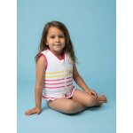 Maillot de bain flottant enfant - st�phanie blanc / rose