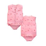 Maillot de bain flottant : fraise rose
