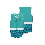 Maillot de bain flottant : tortue vert