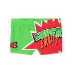 Maillot de bain gar�on en maille avec imprim� bande dessin�e vert