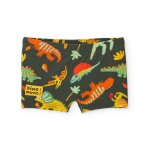 Maillot de bain pour gar�on en maille avec imprim� int�gral vert