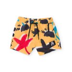 Maillot de bain pour gar�on en tissu et � s�chage rapide jaune