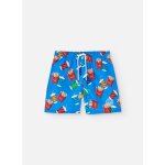 Maillot de bain imprim avec cordon de rglage bleu