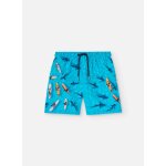 Maillot de bain imprim avec cordon de rglage bleu