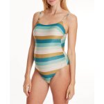 Maillot de bain de maternit rainbow turquoise